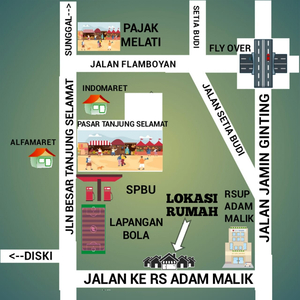 Jual Perumahan Rumah Subdidi Di Daerah Tanjung Anom 5 Menit Ke Pajak Melati Medan