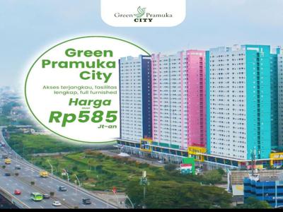 APARTEMEN GREEN PRAMUKA JAKARTA PUSAT UNIT BARU FREE FURNISH BISA KPR