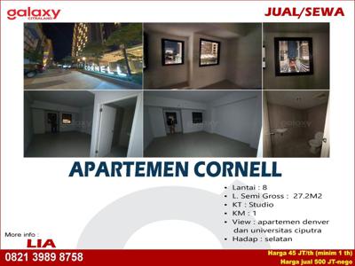 Apartemen Studio Lantai 8 Cornell Citraland Surabaya Barat