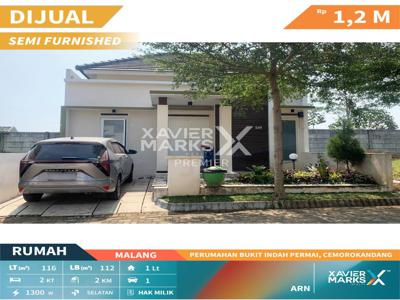 Dijual Rumah Minimalis Semi Furnish di Bukit Indah Permai Malang