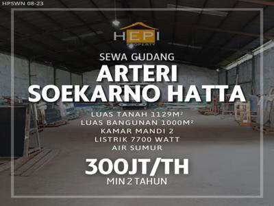 Disewakan Gudang di jl Arteri Soekarno Hatta Semarang Timur