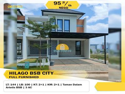 Disewakan Rumah Furnished 2 Lantai di Hilago BSB City Semarang