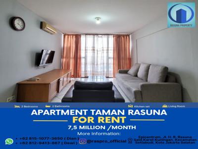 New Listing , Disewakan Apartment Taman Rasuna | 2 kt | Furnised