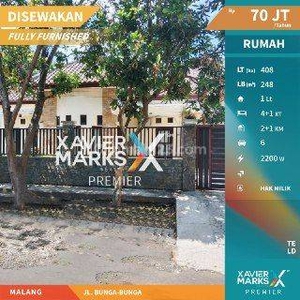 J069 Disewakan Full Furnish Rumah Di Jln Bunga bunga,sukarno Hatta Malang