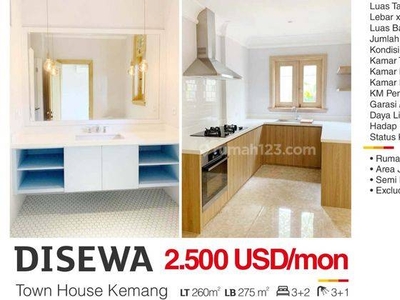 Rumah Town House Kemang Daerah Kemang Jakarta Selatan