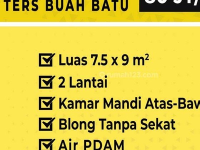 80 Jt Per Th Nego Disewakan Ruko 2 Lantai Terusan Buahbatu