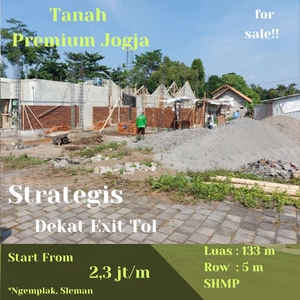 Di Jual Tanah SIAP AJB Jogja, dekat Exit Toll Jogja-Solo, Ngemplak