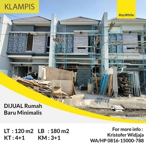Dijual Rumah Baru Minimalis 4+1 KT Wisma Mukti, Klampis, Surabaya