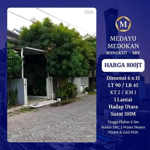 DIJUAL RUMAH MEDOKAN RUNGKUT SURABAYA MURAH GAS PGN DKT GUNUNG ANYAR