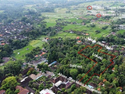 Dijual Tanah MURAH Di Sayan Ubud Sangat Cocok Peruntukan Villa & Hotel
