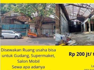 Disewakan Gudang Kramat Pulo Jakarta Pusat Rp 200 jt/ tahun nego Gudang SHM 550 m Butuh Renovasi