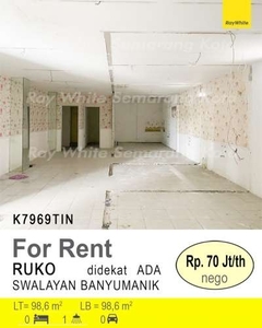 DISEWAKAN RUKO DI BANYUMANIK K7969