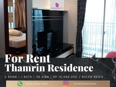 For Rent Apartemen Thamrin Residence 2BR Full Furnished Tower Edelweis