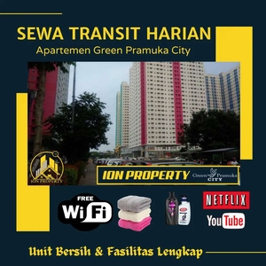 ION PROPERTY SEWA 1KAMAR TRANSIT HARIAN APART GREEN PRAMUKA SQUARE