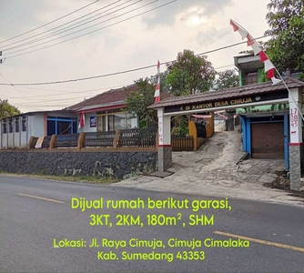 JUAL RUMAH DAN GARASI BISA JADI RUKO. MURAAAAH!