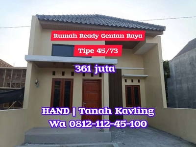 JUAL RUMAH HUNIAN READY DI MAYANG GENTAN RAYA SELATAN KOTA SURAKARTA