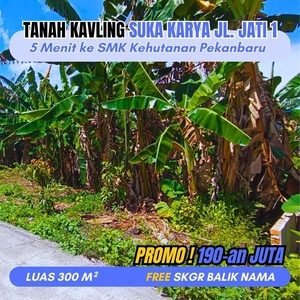 Jual Tanah Kavling Suka Karya, SKGR Balik Nama, Kota Pekanbaru