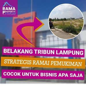 KAVLING MODERN DI BELAKANG TRIBUN LAMPUNG BISA KREDIT COCOK BUAT USAHA