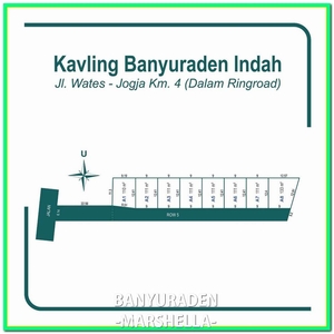 Kavling Perumahan Banyuraden Indah Dekat Jl. Jogja-Wates Km.4 (Dalam R