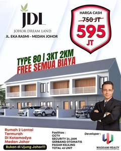 Promo akhir tahun Rumah termurah di johor