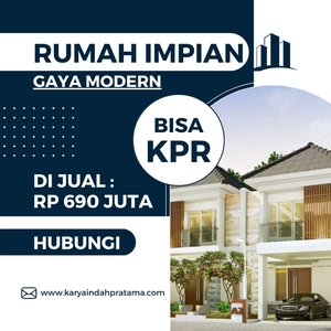 Rumah 2 lantai cocok buat nyantai lokasi dekat pusat kota