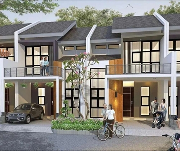 Rumah 2 lantai siap huni DP0%