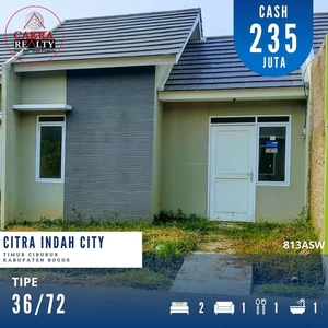 Rumah Dua kamar tidur Tipe 36/72 Harga Terjangkau 813ASW