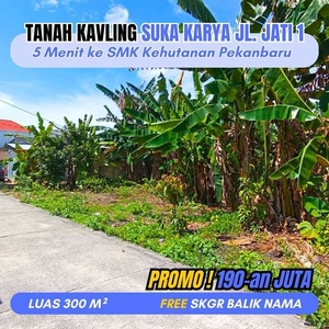 Tanah Dijual Area Panam Jl. Suka Karya Kota Pekanbaru