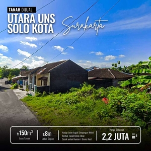 Tanah Dijual Solo Utara Kampus UNS dekat Surakarta Jebres Mojosongo BU