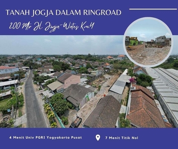 Tanah Jogja Dijual Dalam Ringroad 7 Menit Titik Nol, SHM