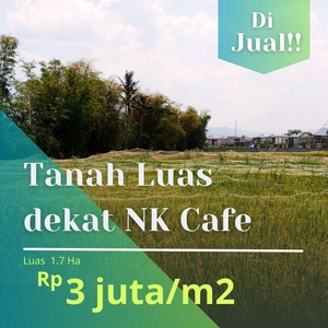 Tanah Luas cocok untuk Usaha dekat NK Cafe Malang
