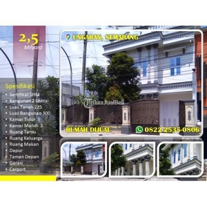 Dijual Rumah Mewah Murah di Ungaran 2 Lantai LT225 LB300 - Semarang Jawa Tengah