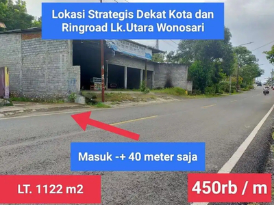 Tanah spesial strategis murah dekat kota Wonosari Gunungkidul