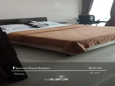 Dijual Apartement Thamrin Residence 1BR Full Furnished Lantai Sedang