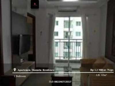 Dijual Apartement Thamrin Residence Middle Floor 1BR Full Furnished