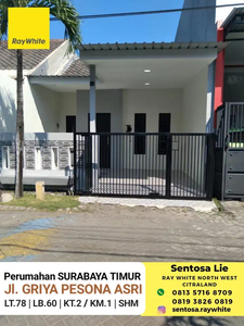 Dijual Rumah Griya Pesona Asri - Medokan Ayu - Rungkut Surabaya Timur