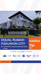 Dijual Rumah Hook Cantik Modern di Pakuwon City Surabaya Timur