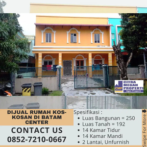 Dijual Rumah Kos-Kosan di Batam Center