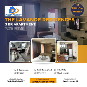 Disewakan 3BR The Lavande Residences Furnished