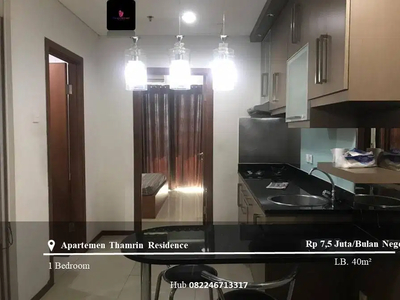 Disewakan Apartement Thamrin Residence High Floor 1BR Full Furnished