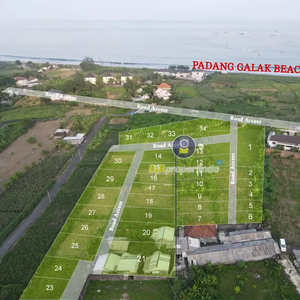 DISEWAKAN TANAH PREMIUM OCEAN VIEW DI PADANG GALAK BEACH - SANUR BALI