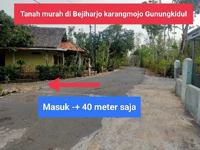 Jual Tanah murah di Bejiharjo Karangmojo Gunungkidul subur