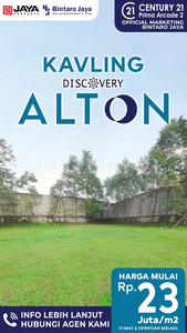 Kavling Siap Bangun Di Discovery Alton DNC17 DVLP21
