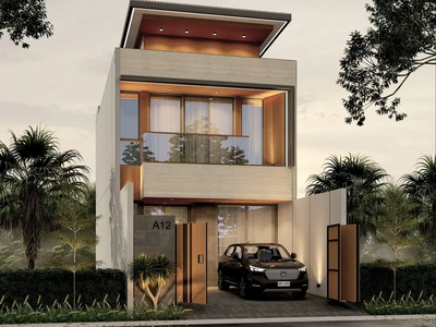 Mbv259.Rumah 2 Lantai Modern Kontemporer di Vila Dago Pamulang Tangsel