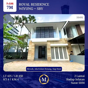 MEWAH‼ Rumah Royal Residence Wiyung Ada Kolam Renang Siap Huni SBY