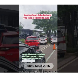 RUKO PALING DI CARI UNTUK USAHA AKSES KARAWACI HIVE PARK HILLS AURORA