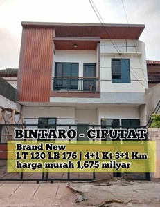 Rumah Baru Dalam Komplek Di Bintaro Ciputat5 Menit K Stasiun Krl