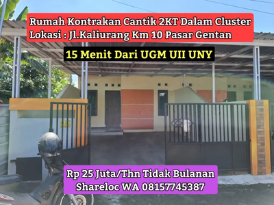 Rumah Cantik Utara UGM 15 Menit Jl.Kaliurang Km10