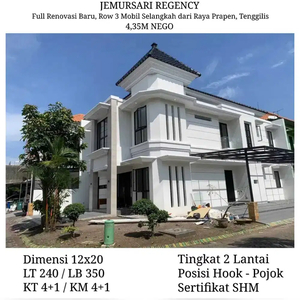 Rumah Jemursari Regency Hook Minimalis Baru Dkt Raya Prapen Tenggilis