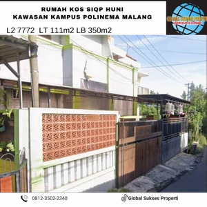 Rumah Kost Siap Huni Murah Strategis Di Area Suhat Malang